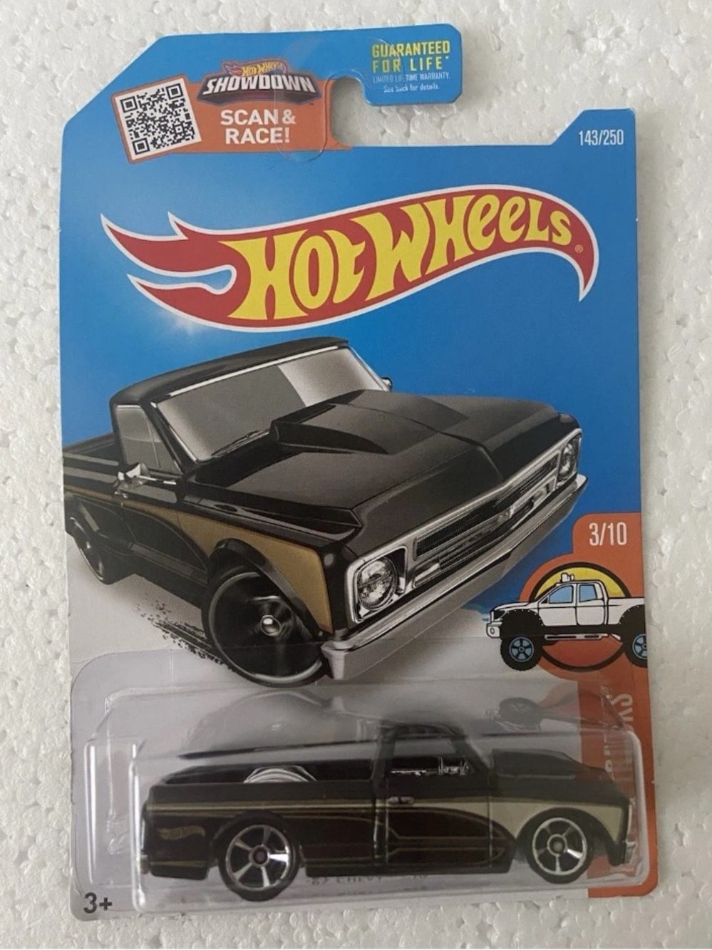 1967 Chevy C10 Pick Up HW Hot Truck HotWheels Chevrolet PickUp Black 3/10